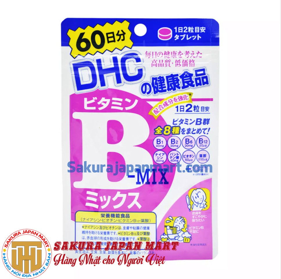 Viên uống bổ sung Vitamin B tổng hợp DHC 60 ngày gói 120 viên